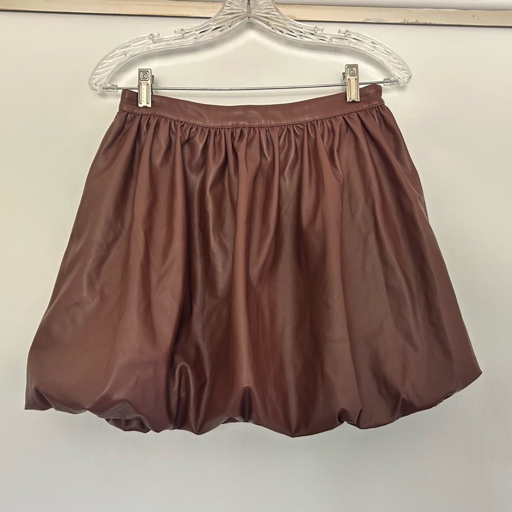 Anthropologie Bubble Mini Skirt Ruched Casual